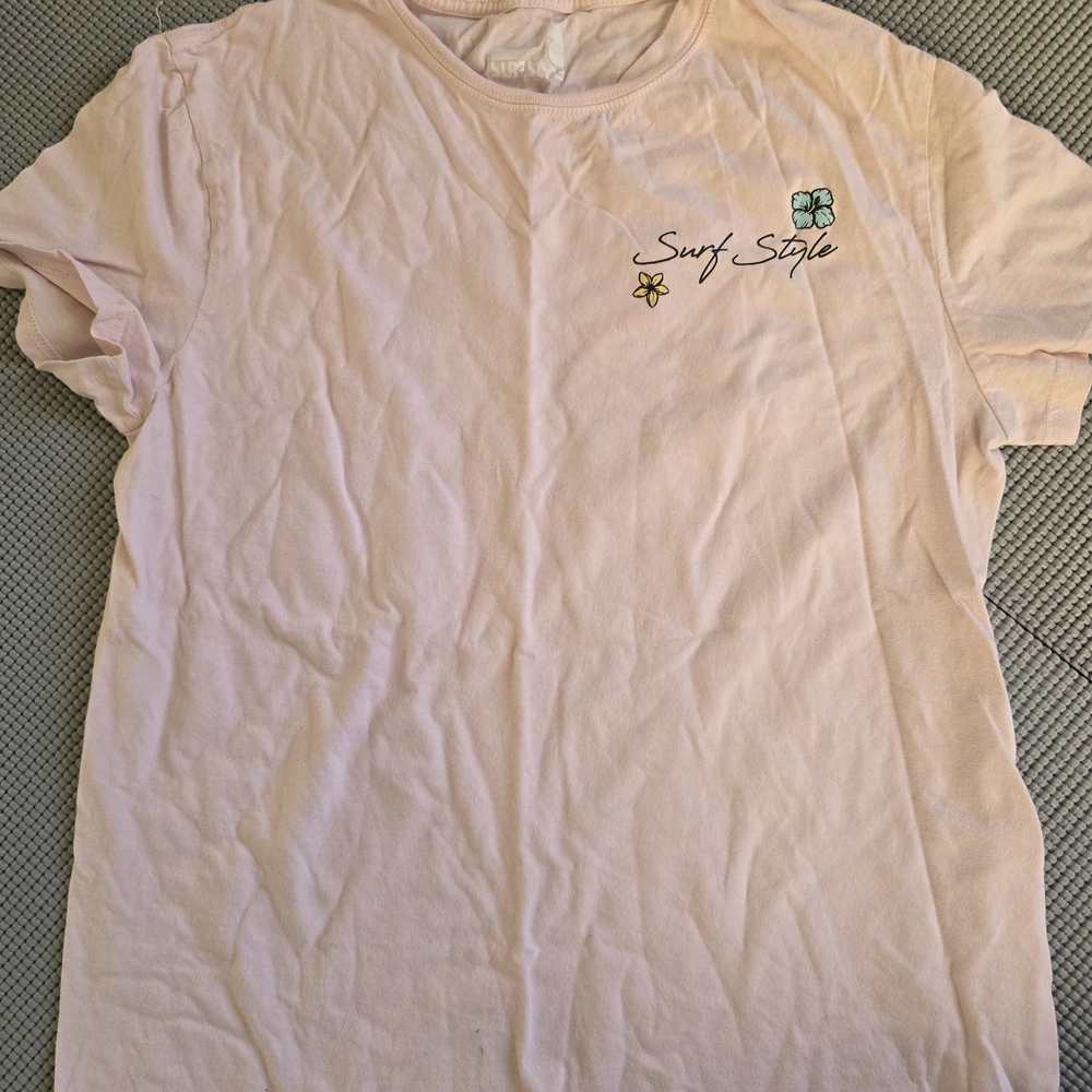 Surf Style Pink Short Sleeve Tee